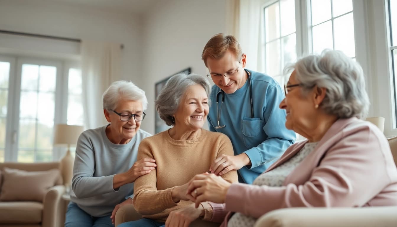 Senior caregivers austin tx providing attentive care in a warm home environment.