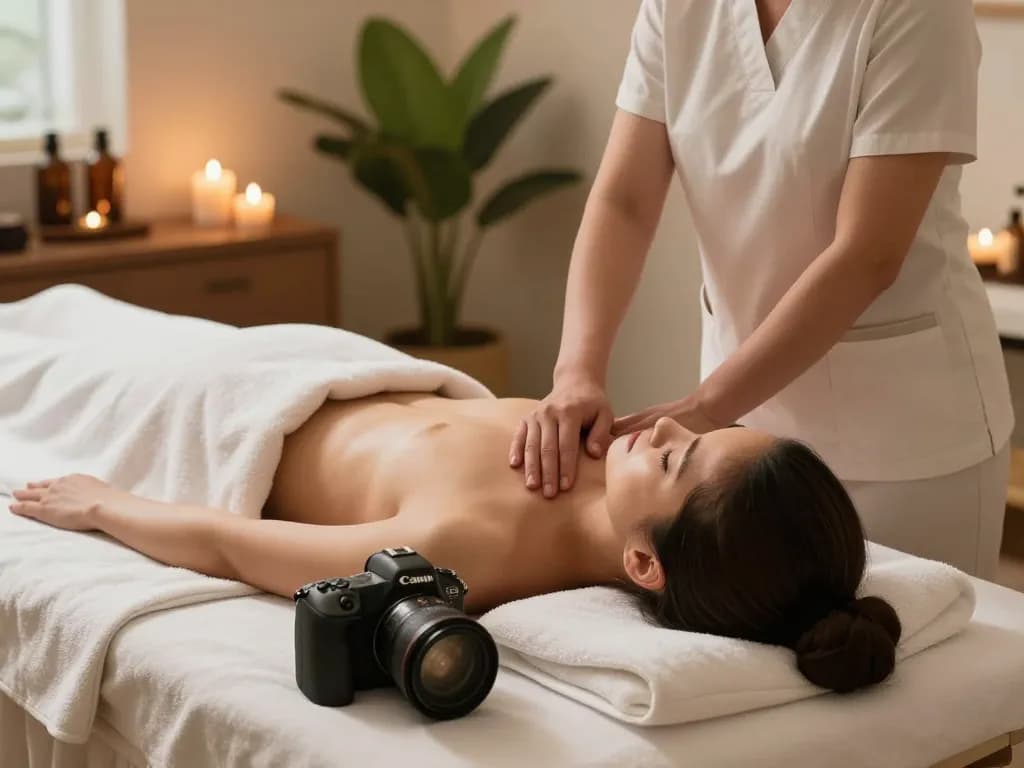 Experience relaxing 부전동마사지 in a calming wellness sanctuary with soothing ambiance.