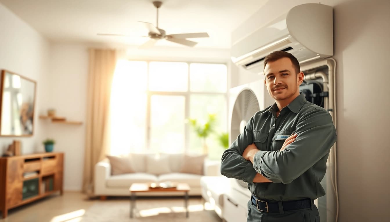 Install American Standard HVAC systems in a modern home, highlighting comfort and efficiency.