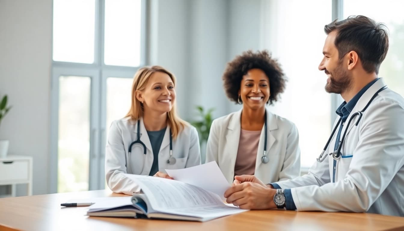 Consultation on Medical Weight Loss Nyack in a modern clinic with a professional doctor and engaged patient.