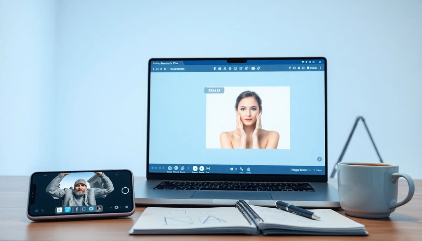Transform your images effortlessly with Nano Banana Pro's intuitive interface on a modern laptop.