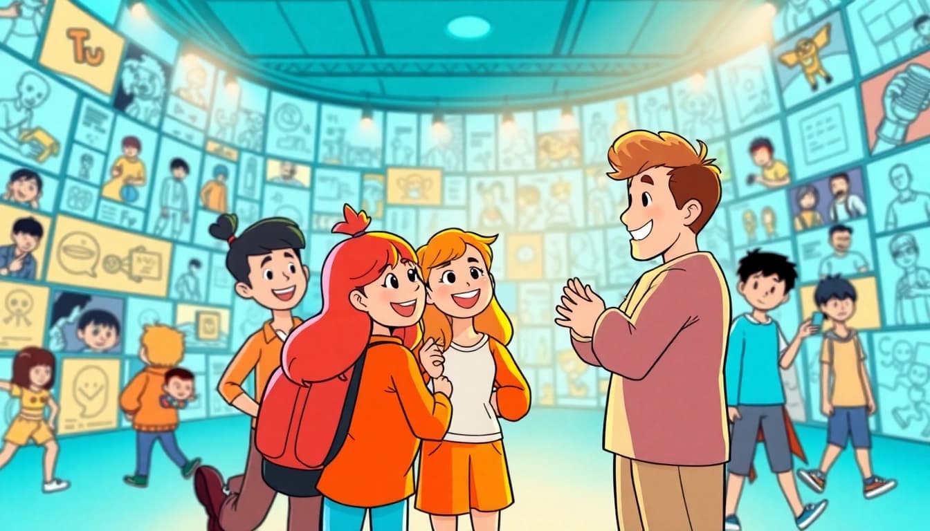 newtoki 웹사이트에서 웹툰을 즐기는 사용자의 즐거운 모습