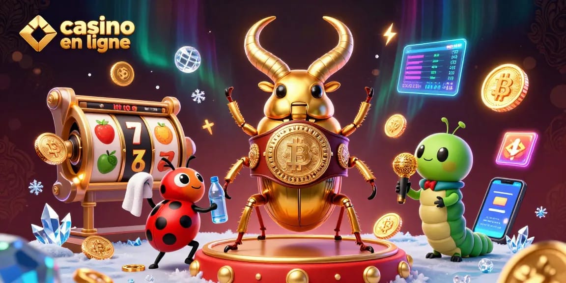 Vue d'un combat de casino en ligne avec des personnages en 3D, mise en avant d'une scène dynamique.