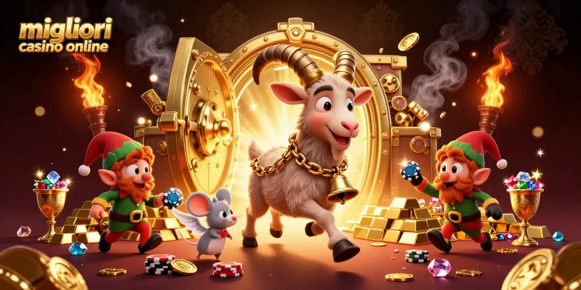 I migliori casino online offrono azioni emozionanti con Krampus e elfi in un casinò festivo.