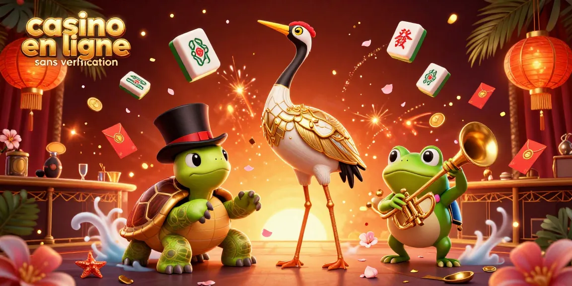 Profitez du jeu sur un casino en ligne sans vérification avec une ambiance festive et des personnages colorés.