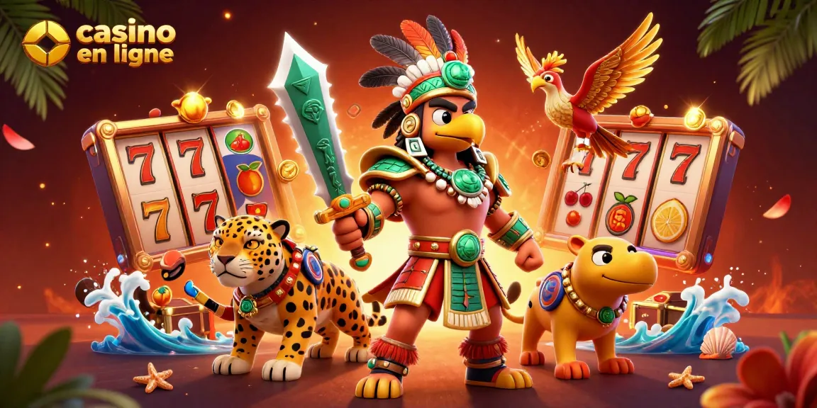 Explorez les sensations du casino en ligne avec nos combattants Azteques et des machines à sous scintillantes