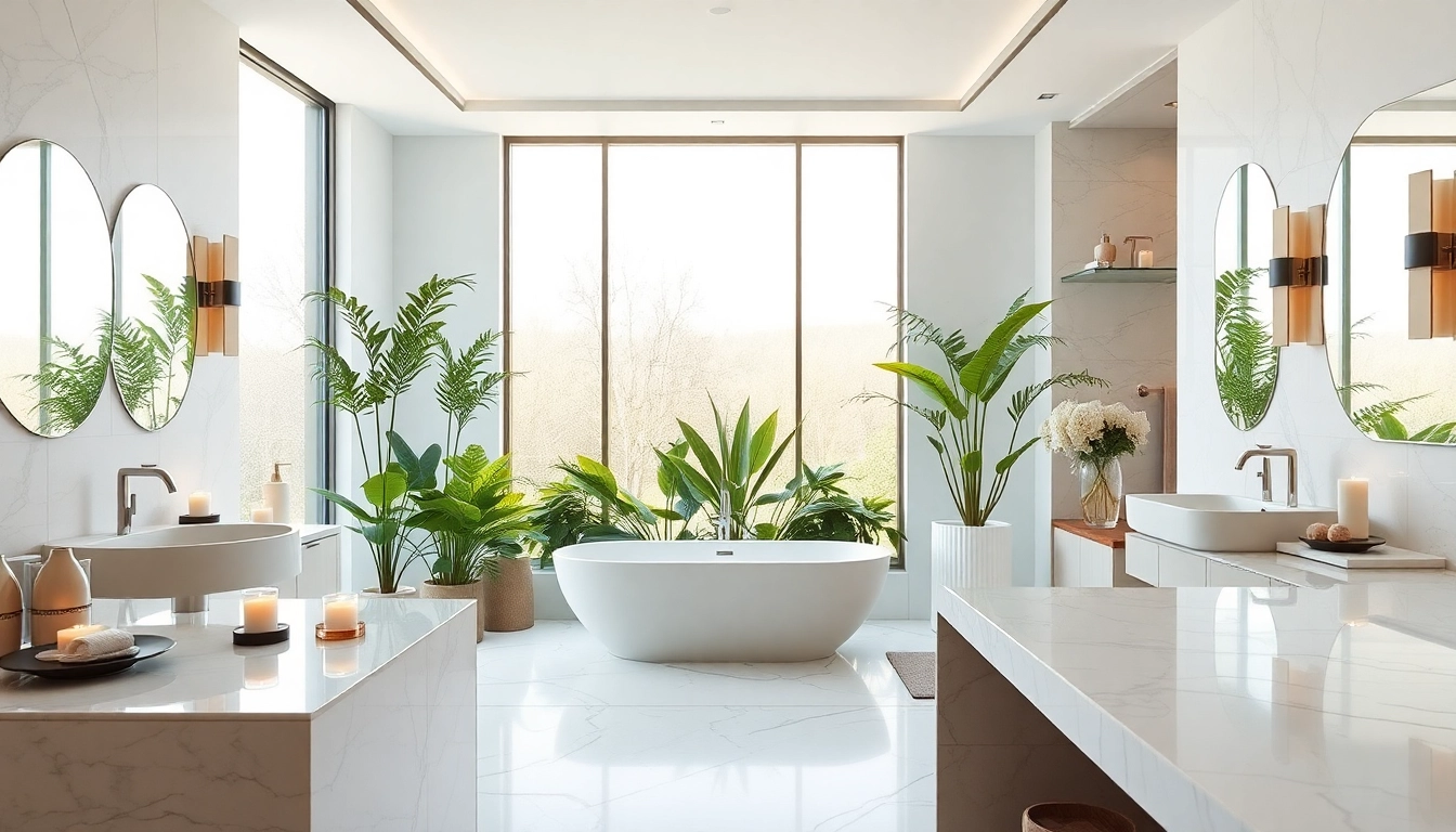 Revitalize your space with modern elegant bathrooms showcasing luxurious design.
