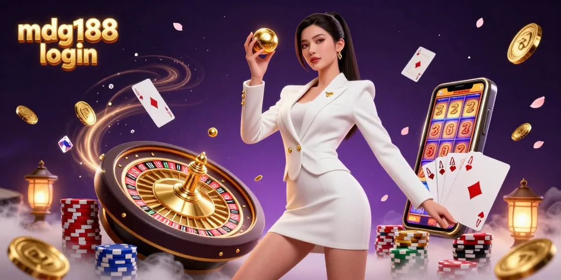 Experience excitement with mdg188 login featuring vibrant casino elements and dramatic 3D illustration.