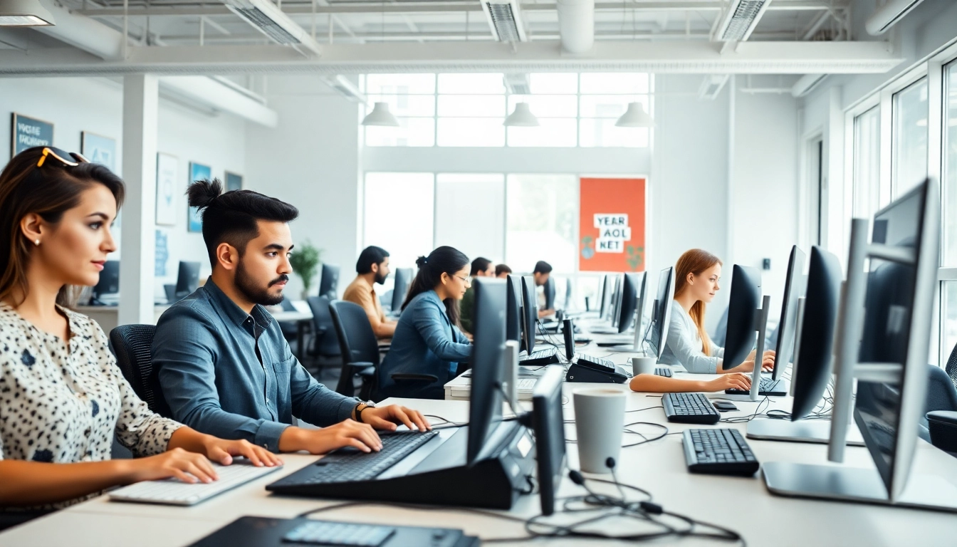 Enhance productivity at our typing center with professional employees focused on their tasks.