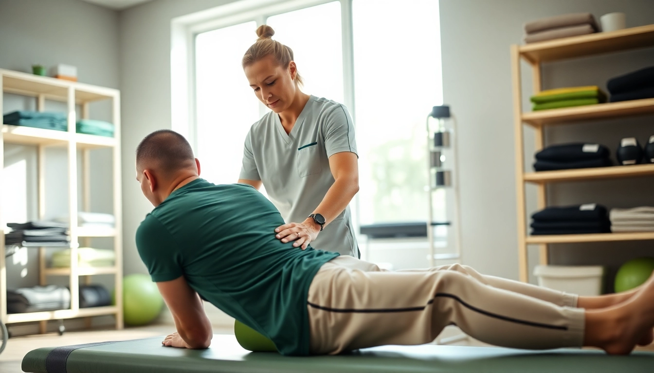 Learn how to relieve back pain with expert techniques shown in a therapy room.