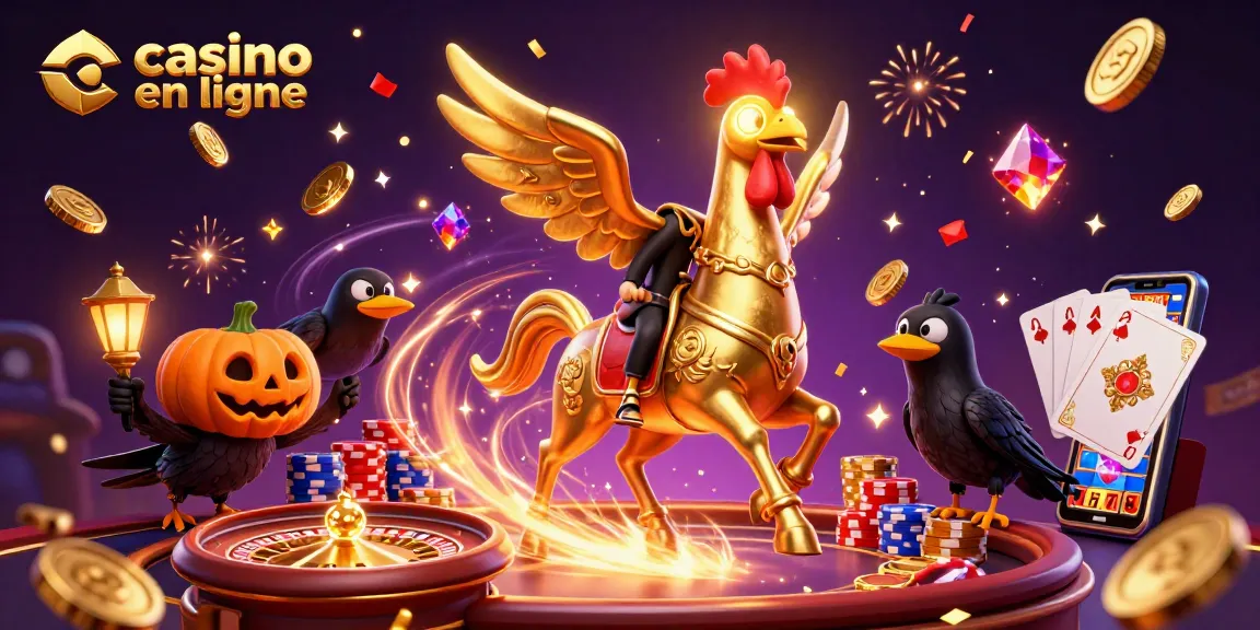Les jeux de casino en ligne prennent vie avec un coq en or réalisant des gains étincelants.