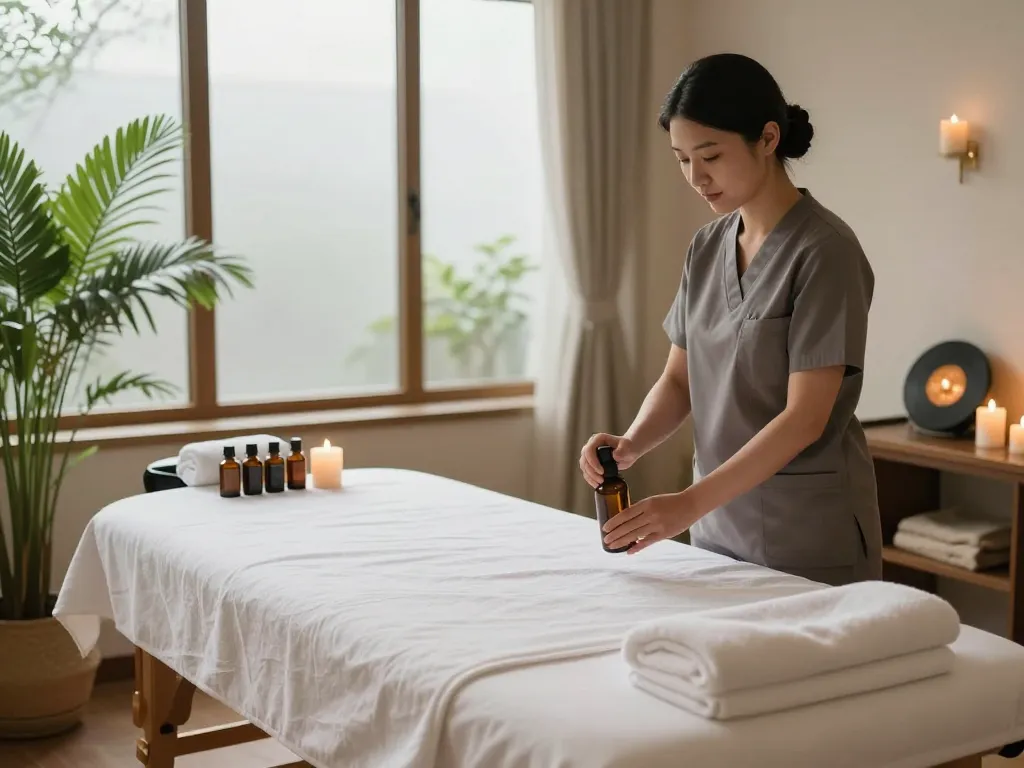 Experience relaxation with Swedish massage at https://www.makangs.com/region/국내/서울-/마사지-스웨디시 in a serene spa setting.