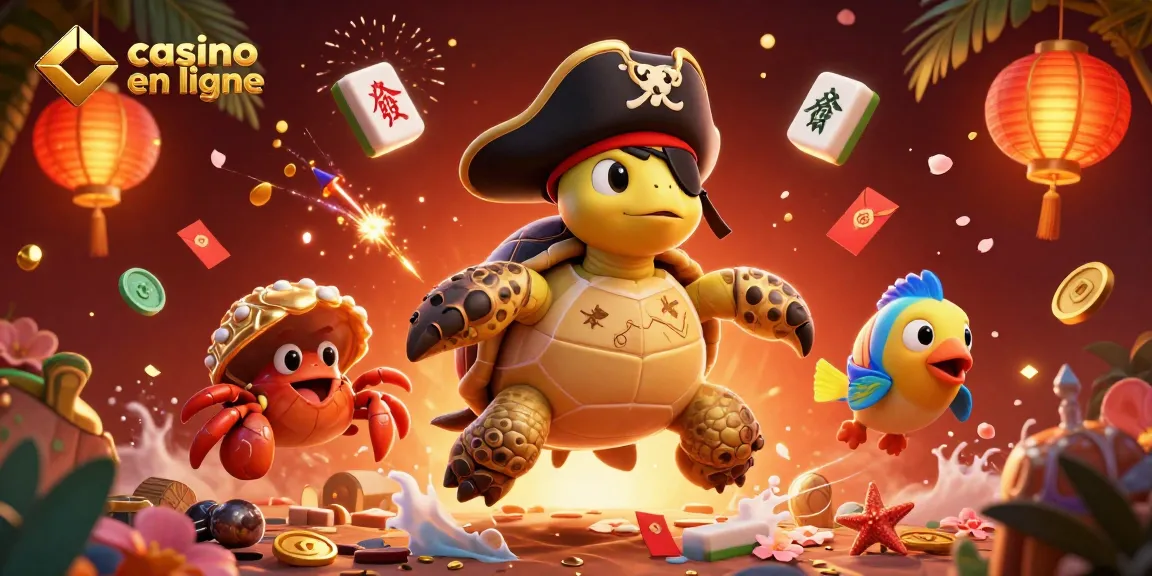 Jouez au casino en ligne avec une tortue pirate et ses trésors sous-marins
