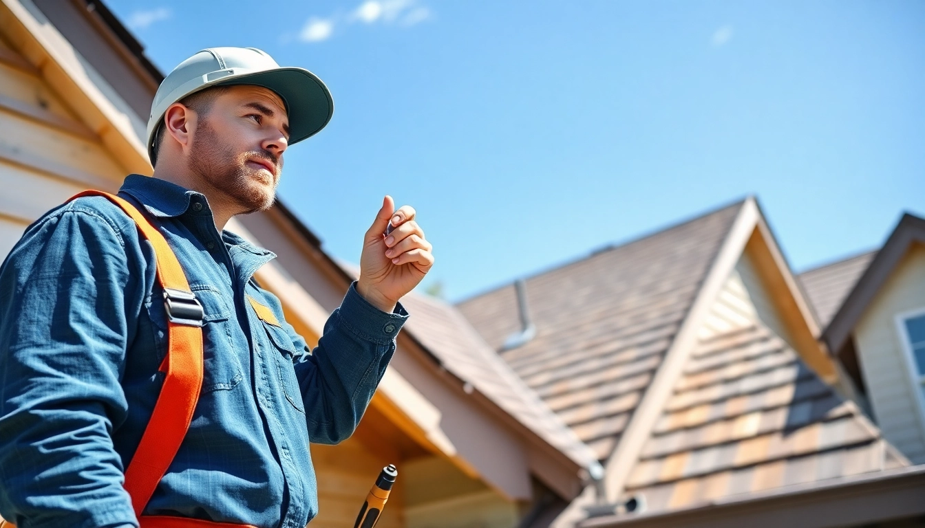 Expert technician performing roof repair on residential property.