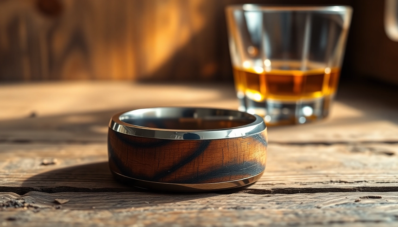 Unique Whiskey Barrel Wedding Bands: Craftsmanship Meets Personalization