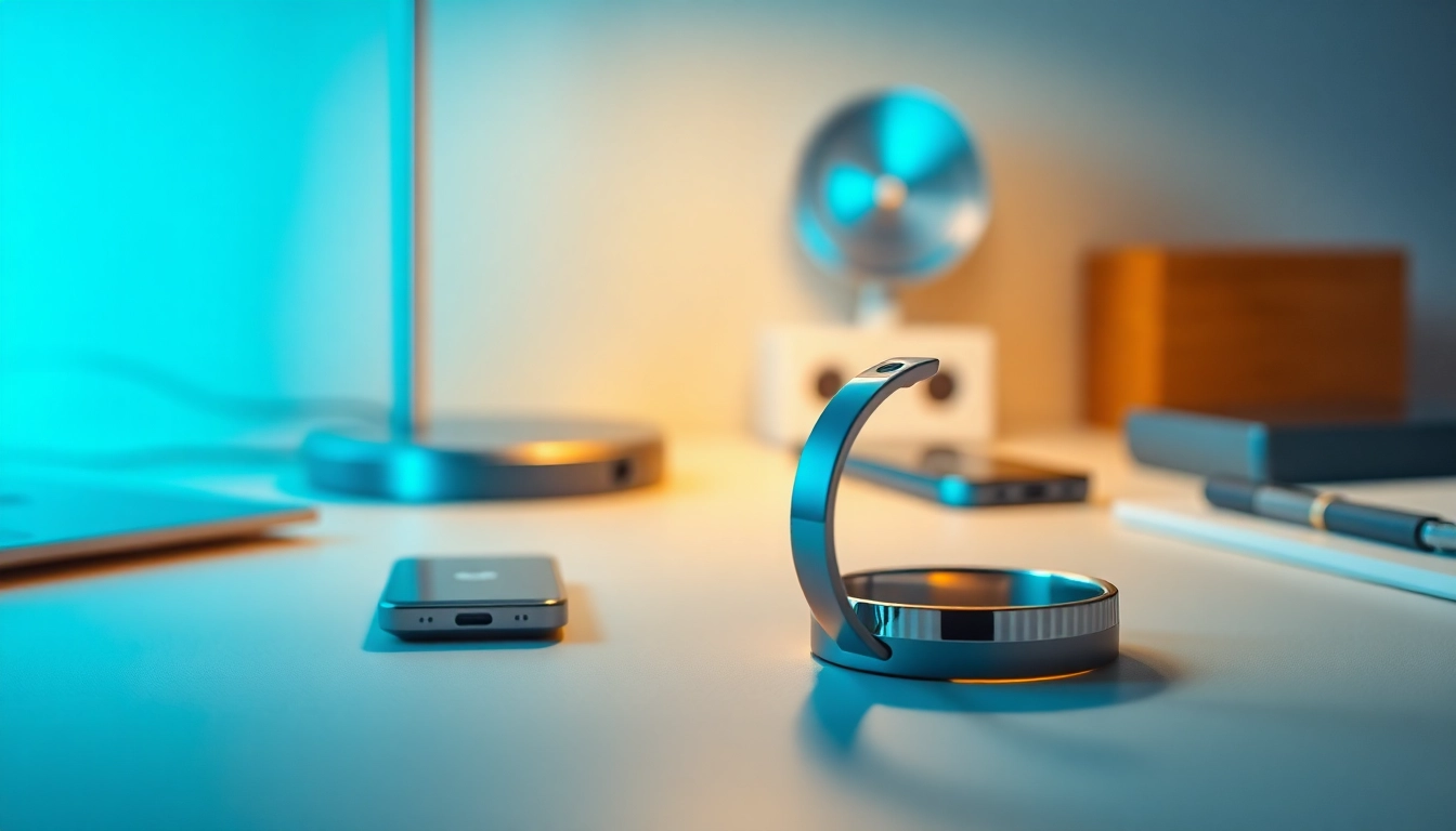 Explore the features of Smart Health Ring highlighting its sleek design and innovative technology.
