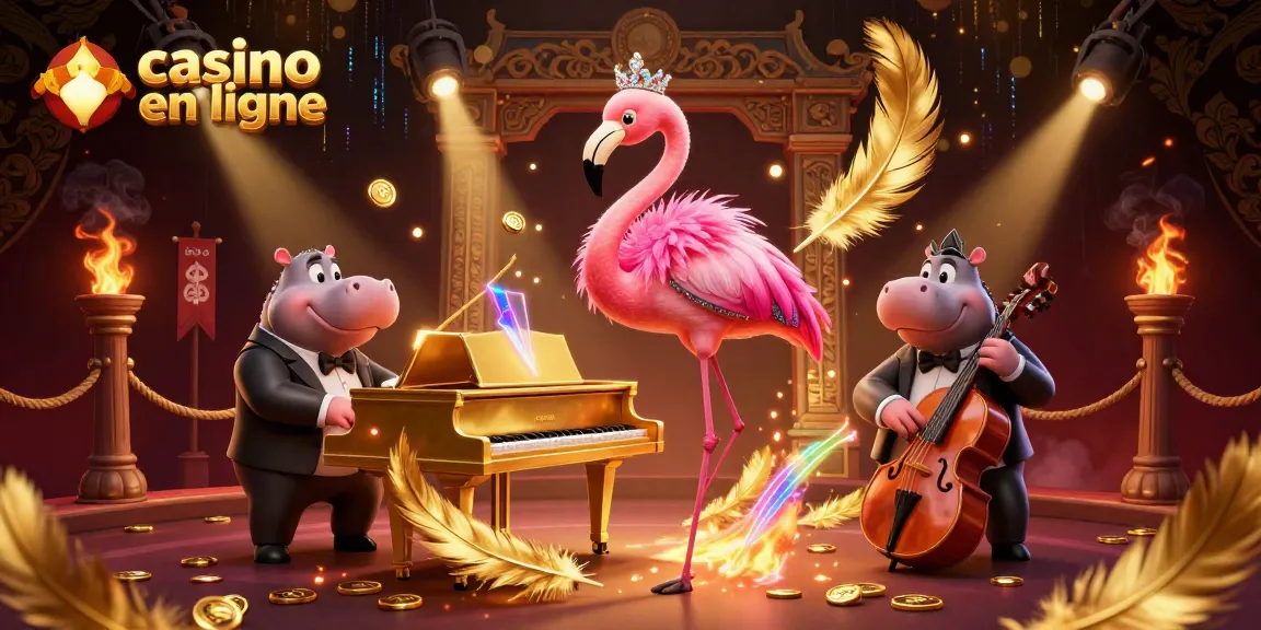 Gagner au casino en ligne avec des illusions d'un chanteur flamant rose et un bassiste hippopotame.