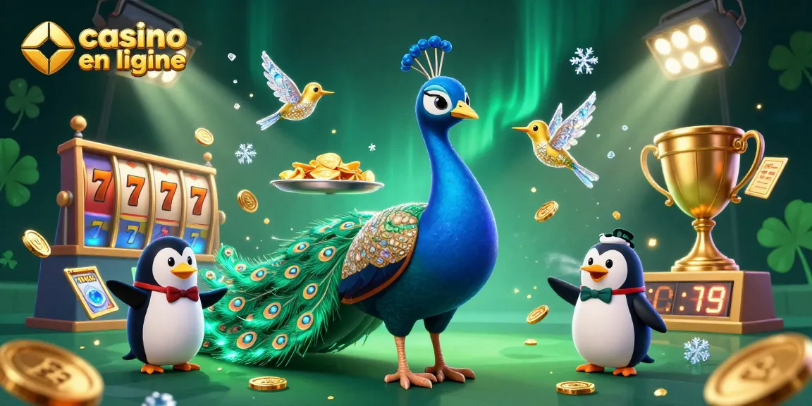 Gagnez au casino en ligne avec une image captivante de personnages animés et d'éléments de jeu.
