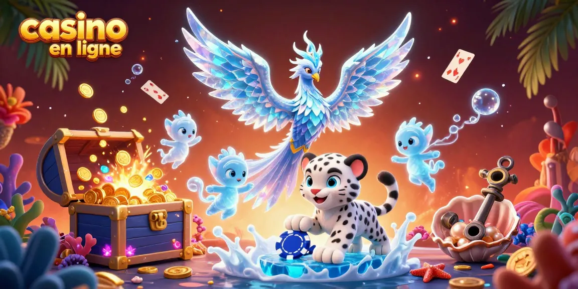 Jouez au casino en ligne avec des personnages 3D dans une scène dynamique pleine de trésors.