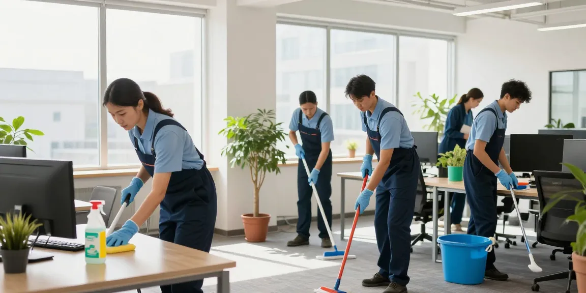 DISE Cleaning Team bei der professionellen Büroreinigung in Dortmund.