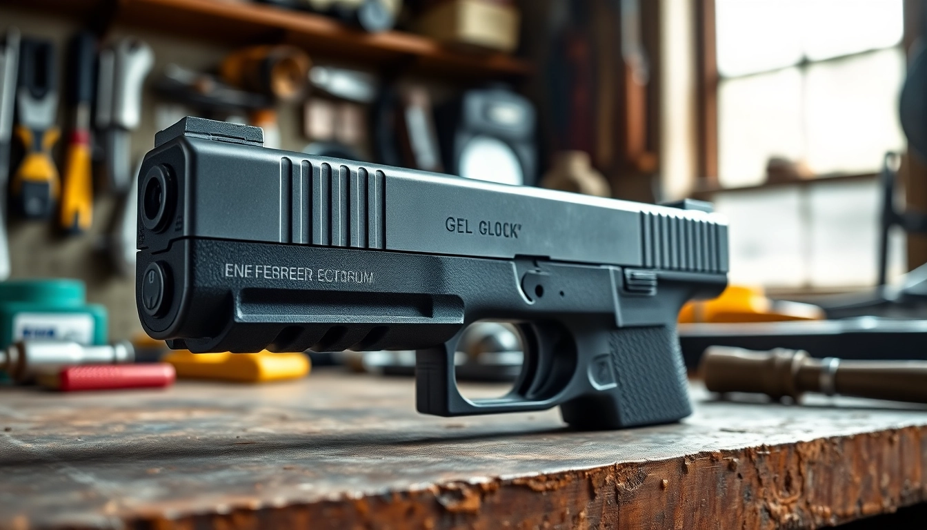 Buy Glock 19 MOS slide showcasing precision engineering and craftsmanship.