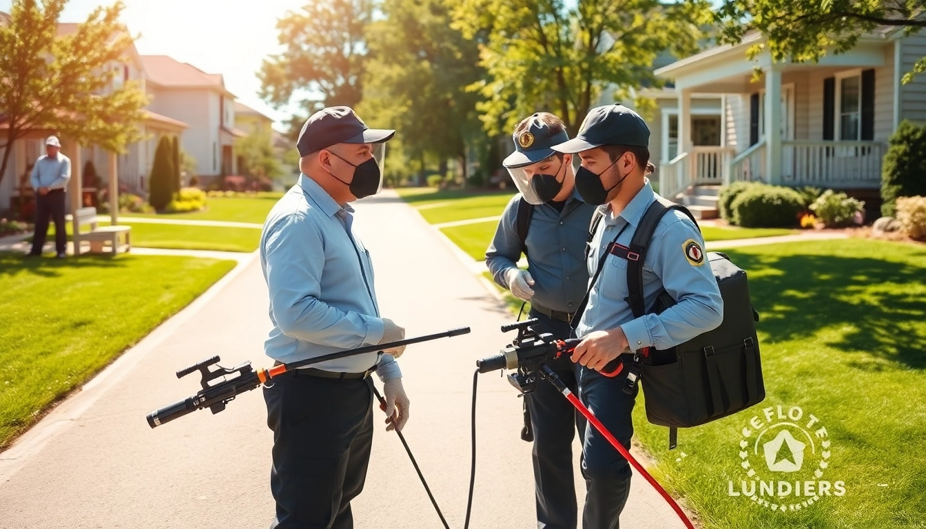 Waukesha bed bug exterminators performing thorough inspections in a friendly neighborhood.