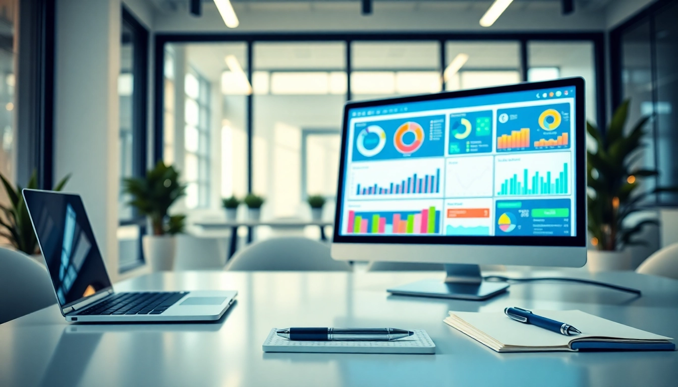 Engaging view of a cheap smm panel interface showcasing analytics and metrics in an office.