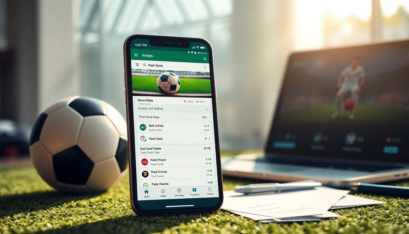 Discover top features of the best sports betting apps India in a vibrant and engaging smartphone interface.