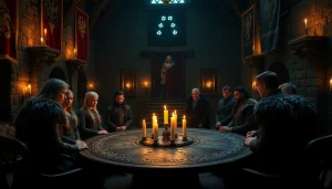 Engage with the characters from the iconic game of thrones cast in a dramatic medieval setting.