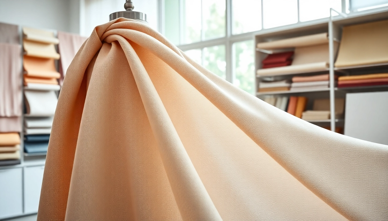 Punta di Roma stof in een elegante studio omgeving met zachte textuur zichtbaar.