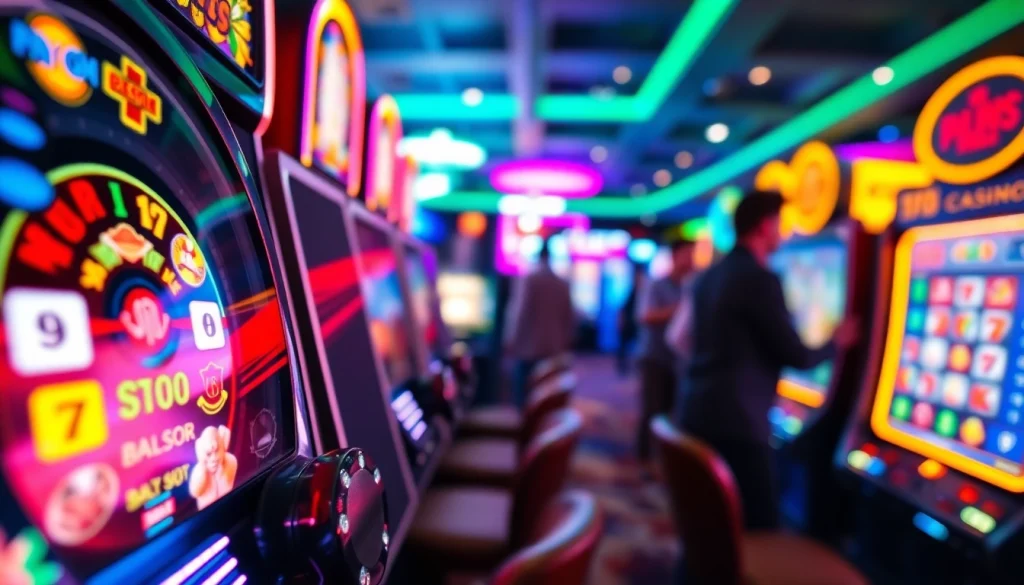 Menangkan pakde4d slot dengan mesin slot yang menghiasi kasino yang meriah.