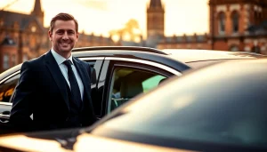 Experience premium Chauffeur Services Nottingham with a professional chauffeur in a luxury car.