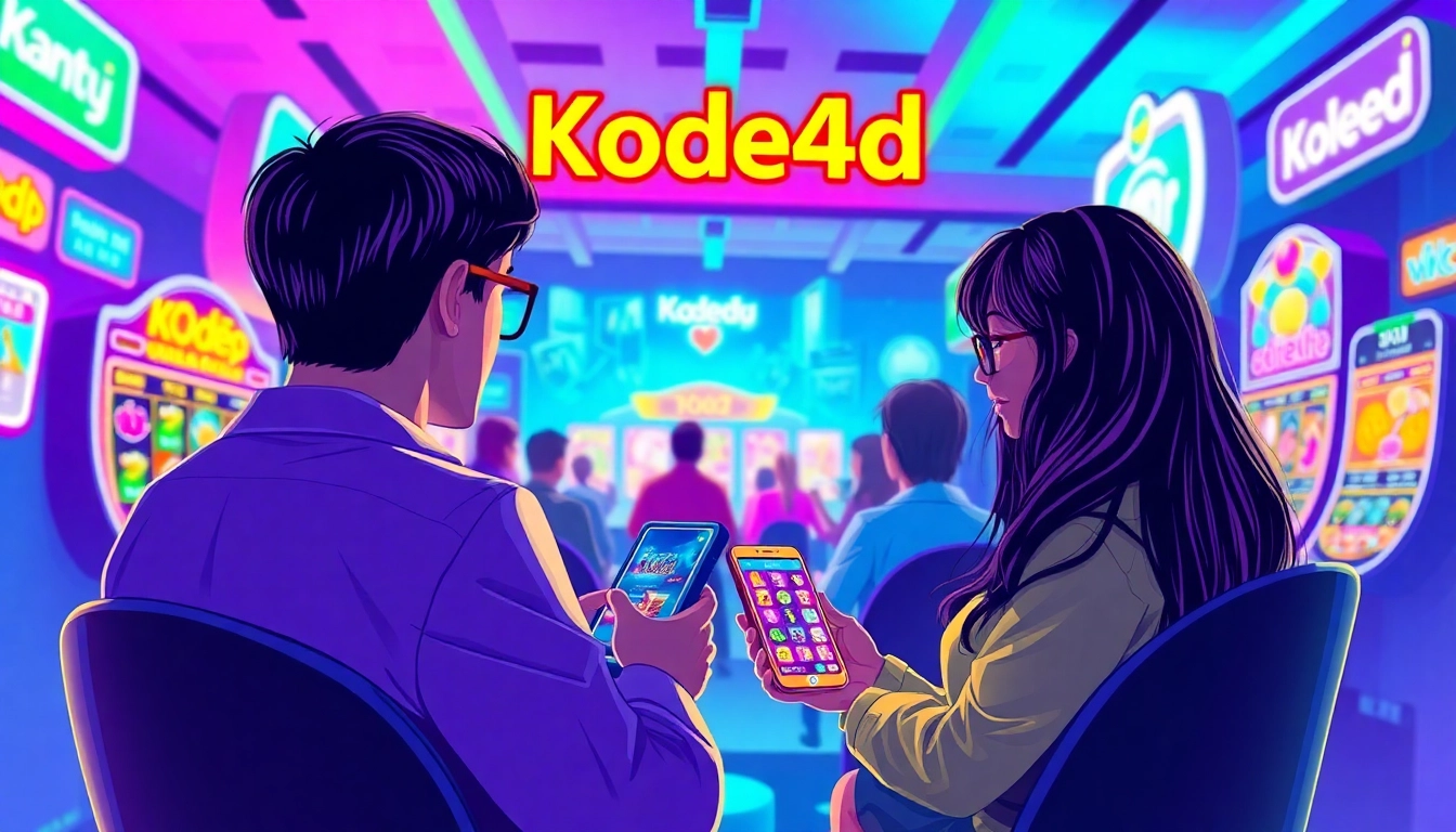 Kode4d online gaming experience with users enjoying vibrant slot games on modern devices.