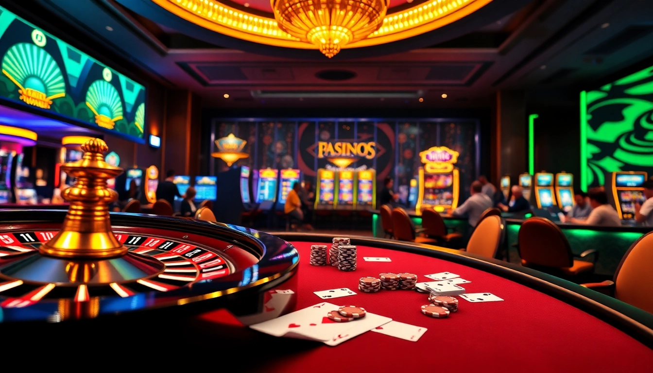 Experience exciting gaming moments at RR88 with thrilling casino tables and vibrant slot machines.