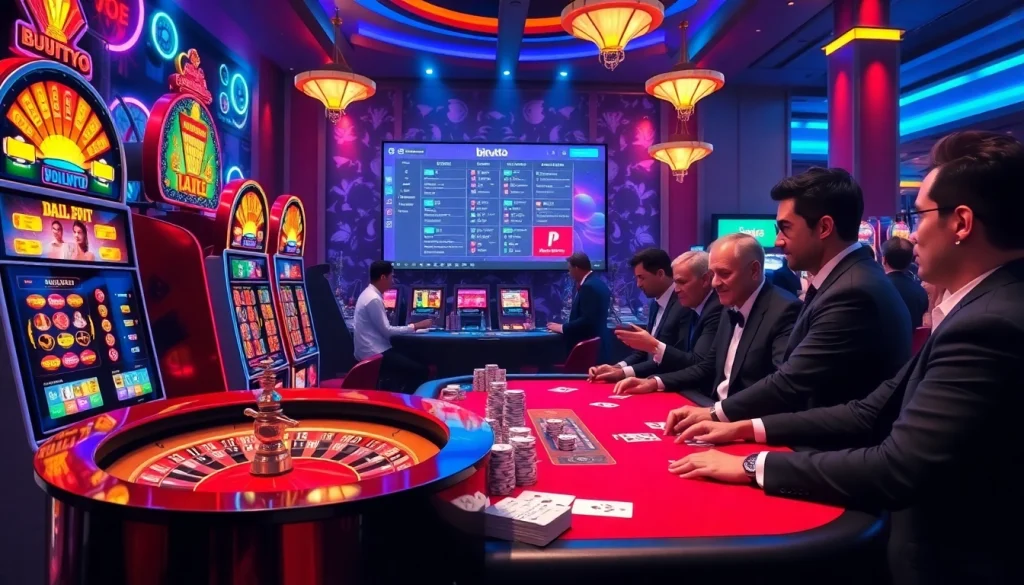 Birutoto gaming table featuring players engaged in thrilling casino action.