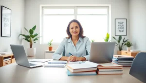 Showcasing a professional workspace for resume writing services near me with a consultant.