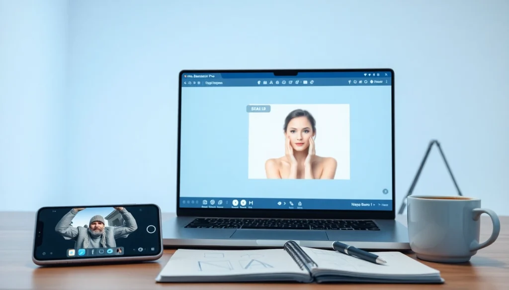 Transform your images effortlessly with Nano Banana Pro's intuitive interface on a modern laptop.