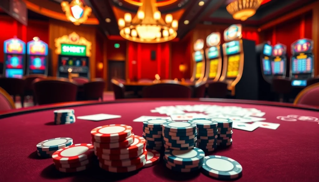 Experience excitement at SHBET's casino with high-stakes poker, vibrant slot machines, and thrilling roulette.