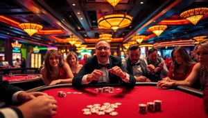 Engaging players at csgo gambling sites showcasing casino excitement and atmosphere.