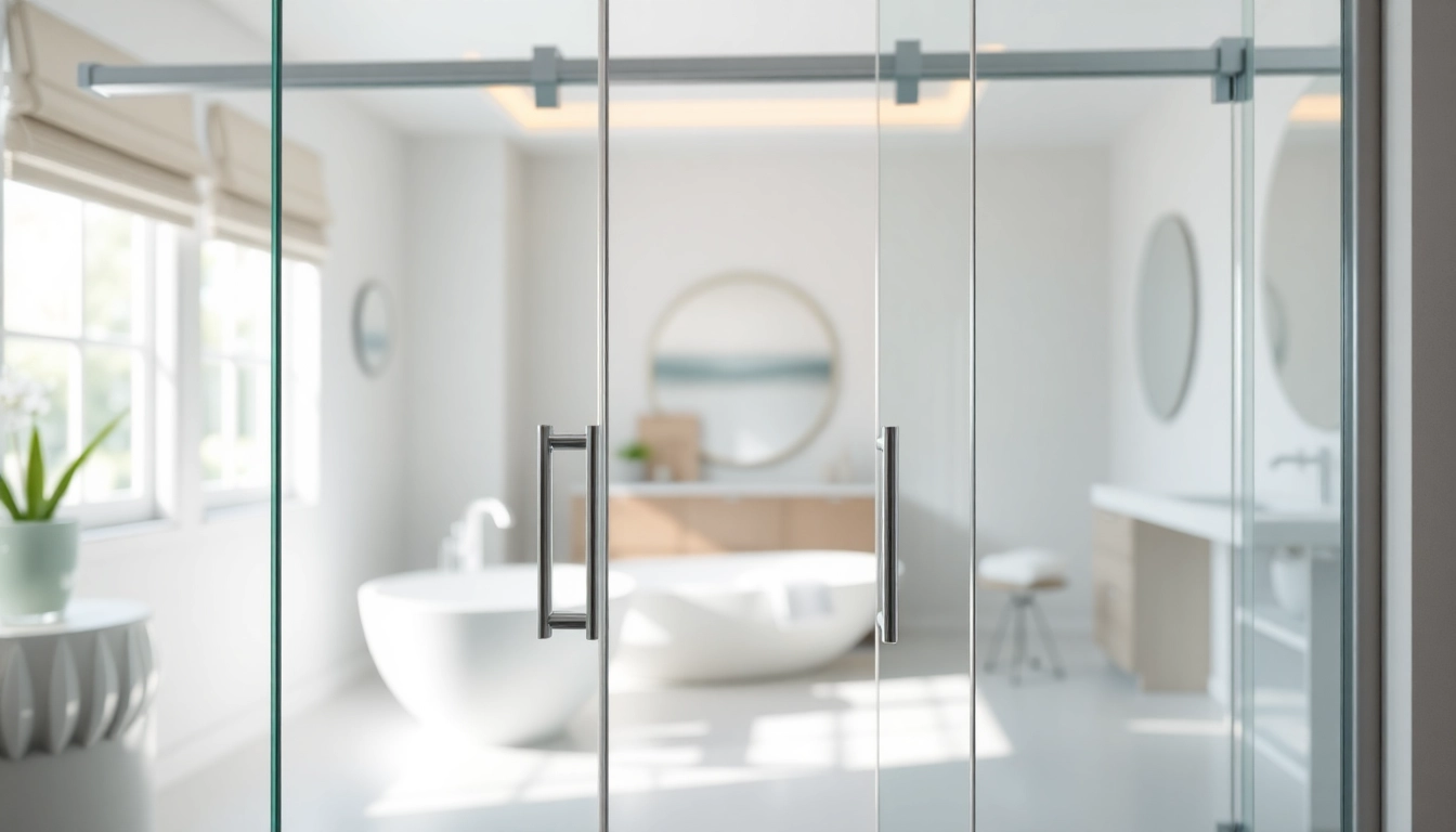 Enhance your bathroom with sunney shower doors featuring sleek glass and modern accents.