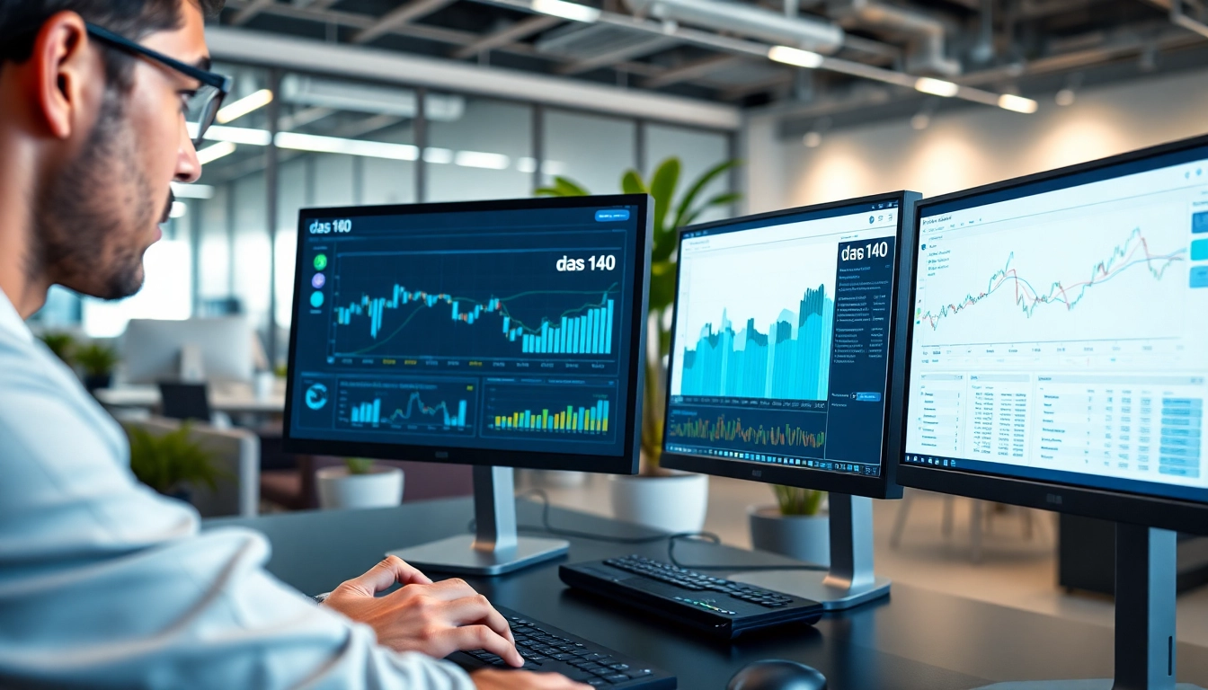 Engaging analysis of das 140 in a modern workspace showcasing productivity tools.