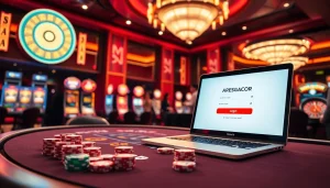 Experience the excitement of login ARESGACOR with vibrant casino visuals and engaging gameplay.