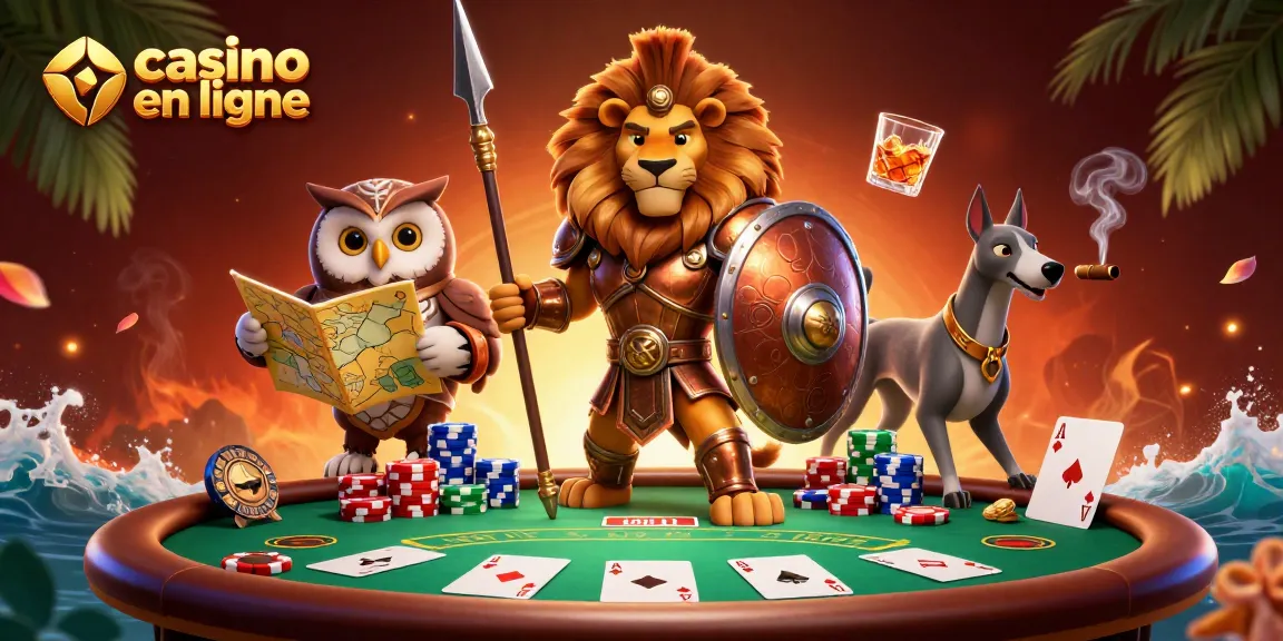 Découvrez le monde du casino en ligne avec des personnages captivants et des éléments de jeu dynamique.