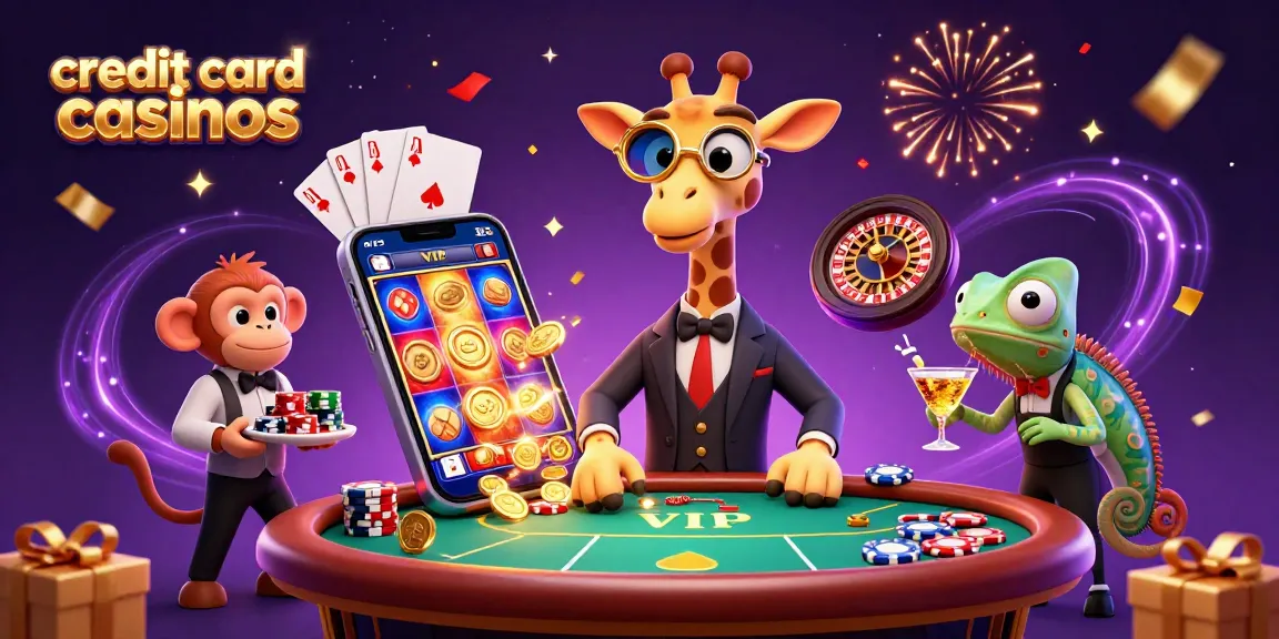 Experience exciting gameplay at credit card casinos with vibrant characters and rich casino elements.