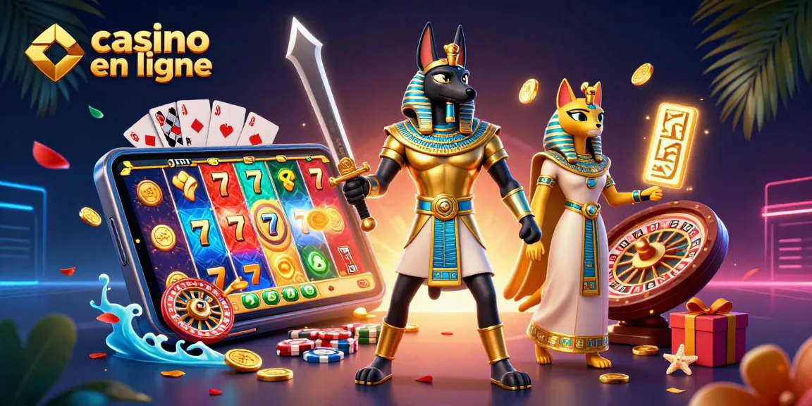Vibrez avec le monde des jeux à "casino en ligne" aux côtés d'Anubis et Bastet.