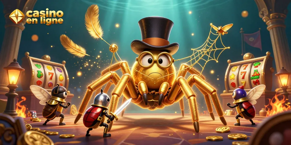 Venez découvrir le monde fascinant du casino en ligne avec une scène illustrée captivante de personnages animés.