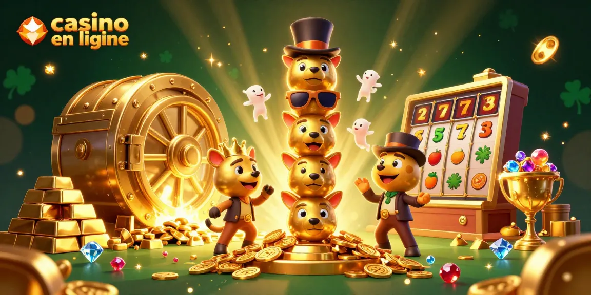 Profitez de l'expérience immersive du casino en ligne avec cette illustration 3D captivante.