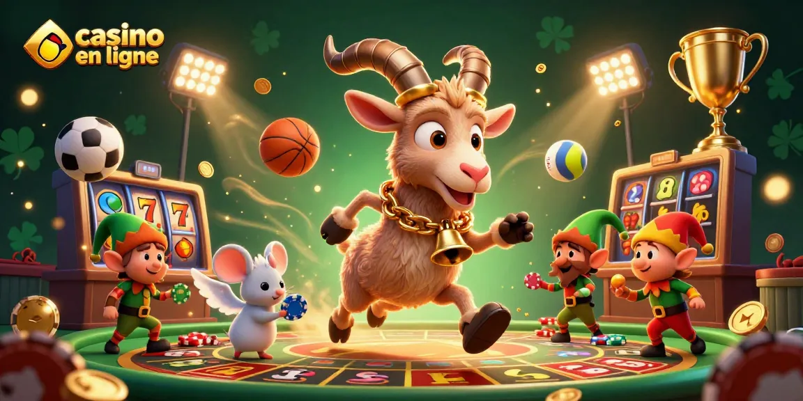 Jouer à des jeux captivants sur casino en ligne avec des personnages festifs et des éléments de jackpot.