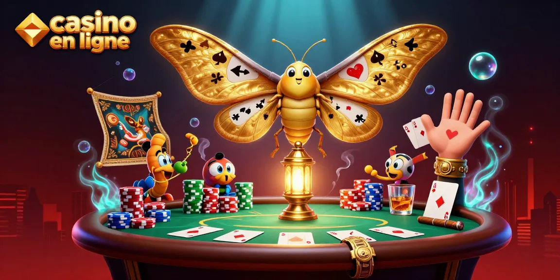 Vivez les passions du casino en ligne avec cette illustration captivante des jeux de cartes