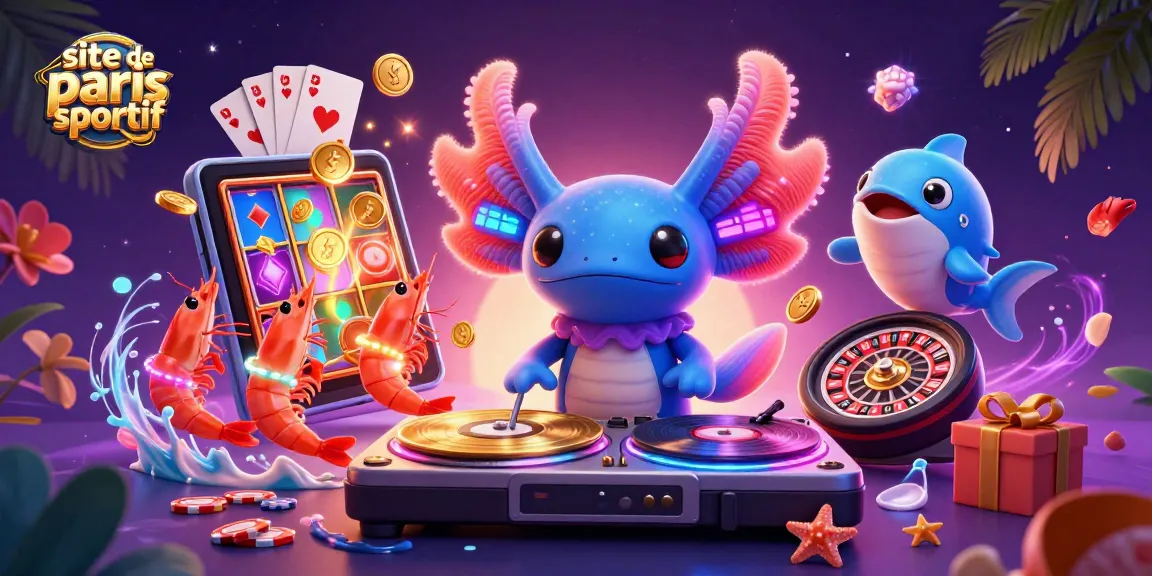 Inspirez-vous du site de paris sportif avec cette scène animée de jeux et de danse sous-marine.